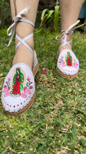 Load image into Gallery viewer, Virgen Sequin White Lace Up