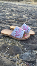 Load image into Gallery viewer, Senior Bow 3D Mexican White Sandals PREORDER