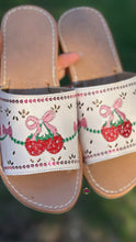 Load image into Gallery viewer, Fresita - Strawberry Coquette Mexican White Sandals