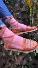 Load image into Gallery viewer, Sequin Tan Lace Up