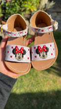 Load image into Gallery viewer, Minnie White Open Toed Buckle