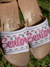 Load image into Gallery viewer, 3D Senior Sequin Mexican White Sandals