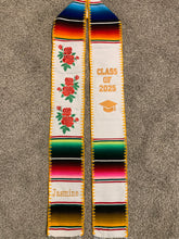 Cargar imagen en el visor de la galería, *2026* Roses White Graduation Stole Sarape Sash