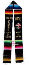 Load image into Gallery viewer, 2026 Semilla - seed Black Graduation Stole Sarape Sash IN STOCK