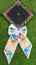 Load image into Gallery viewer, White Moño - Unique Embroidered Class of 2026 Bows IN STOCK