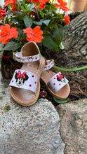 Load image into Gallery viewer, Minnie White Open Toed Buckle