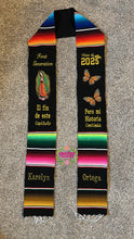 Load image into Gallery viewer, Capitulo  Monarch and Virgen Graduation stole Sarape Sash SOLD OUT