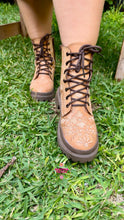 Cargar imagen en el visor de la galería, Brenda - Tan Embroidered Floral Boots PREORDER