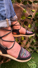 Load image into Gallery viewer, Sequin Black Lace Up - PREORDER