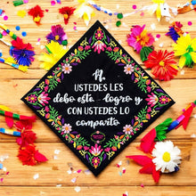 Cargar imagen en el visor de la galería, Comparto mi Logro - Embroidered graduation cap topper