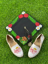 Load image into Gallery viewer, Senior 2026 - Gold and Red Leather Flats