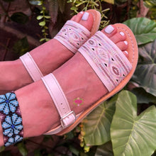 Load image into Gallery viewer, Sequin Buckle Sandals