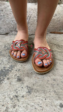 Load image into Gallery viewer, Single Brown Sequin Sandals