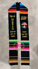 Load image into Gallery viewer, Un sueño - Black graduation stole Sarape Sash SOLD OUT