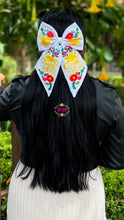 Load image into Gallery viewer, White Moño - Unique Embroidered Class of 2026 Bows IN STOCK