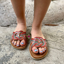 Load image into Gallery viewer, Single Brown Sequin Sandals