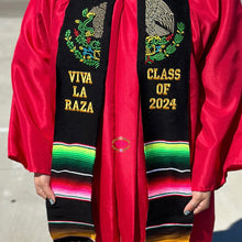 Cargar imagen en el visor de la galería, *2026* Aguila Viva la Raza Graduation Stole Sarape Sash - IN STOCK