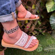 Load image into Gallery viewer, Sequin Cross Toe Sandals PREORDER