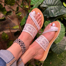 Load image into Gallery viewer, Sequin Cross Toe Sandals PREORDER