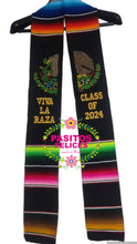 Cargar imagen en el visor de la galería, *2026* Aguila Viva la Raza Graduation Stole Sarape Sash - IN STOCK