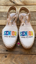 Load image into Gallery viewer, White Senior 2024 - Colorful Lace Up