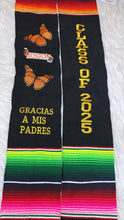 Load image into Gallery viewer, 2025* Michoacán Gracias a mis padres - Thanks to my parents Graduation stole Sarape Sash - IN STOCK