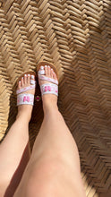 Cargar imagen en el visor de la galería, Coquette Mexican 3D White Toe Sandals