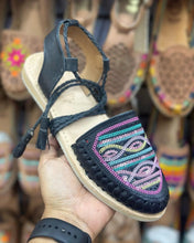 Load image into Gallery viewer, Sequin Black Lace Up - PREORDER
