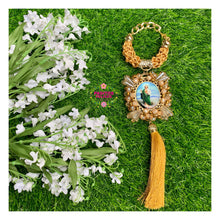 Load image into Gallery viewer, San Judas con Virgencita - St Jude and Virgin Mary Keychain and Car Blessing