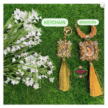 Load image into Gallery viewer, San Judas con Virgencita - St Jude and Virgin Mary Keychain and Car Blessing