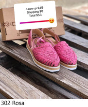 Load image into Gallery viewer, Black Platform Lace Up