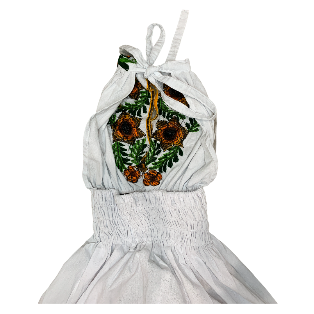 Sunflower halter dress  PasitosFelicesArtesanias