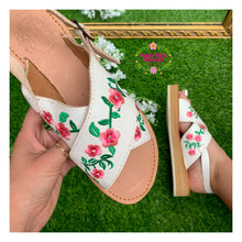 Load image into Gallery viewer, Pink Rosalinda - Embroidered Leather Shoes