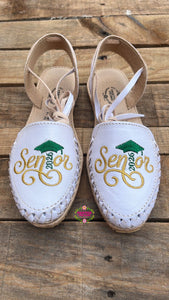 Senior 2026 - Gold and Green Leather Lace ups