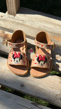 Load image into Gallery viewer, Minnie Buckle Tan Open Toed PREORDER
