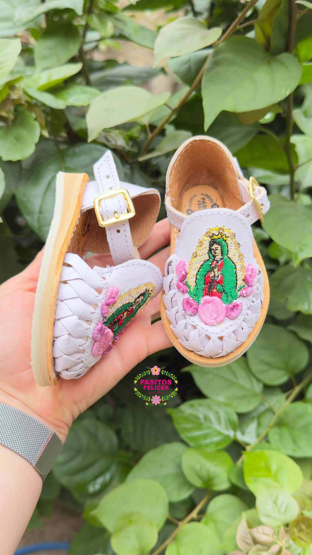 Virgen Sequin White - Mommy and me Buckle