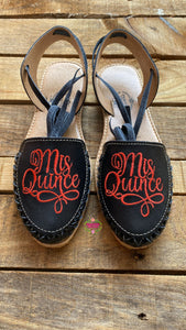 Red Mis Quince - Black Lace Up