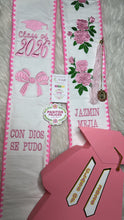 Load image into Gallery viewer, 2026 Coquette Embroidered Graduation Sarape Sash stole SOLD OUT
