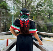 Load image into Gallery viewer, Moño Tri color - Embroidered Long Bow
