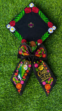 Cargar imagen en el visor de la galería, Mexico Embroidered graduation cap topper (w/o button) IN STOCK
