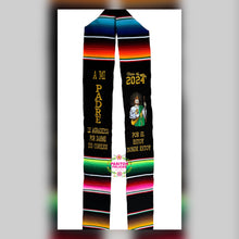 Load image into Gallery viewer, Padre - San Judas Black Graduation stole IN STOCK
