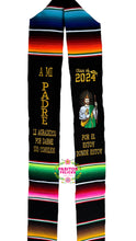 Cargar imagen en el visor de la galería, Padre - San Judas Black Graduation stole IN STOCK
