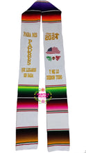 Load image into Gallery viewer, Llegaron sin nada - White graduation stole IN STOCK
