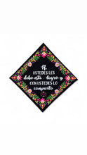 Load image into Gallery viewer, Comparto mi Logro - Embroidered graduation cap topper
