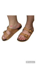 Load image into Gallery viewer, Corcho Sandals - Tan Tooled Sandals
