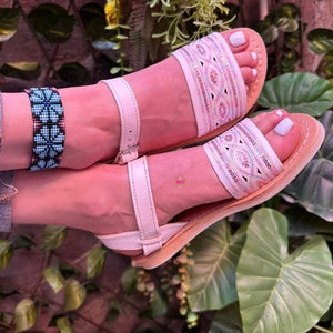 Sequin Buckle Sandals PREORDER