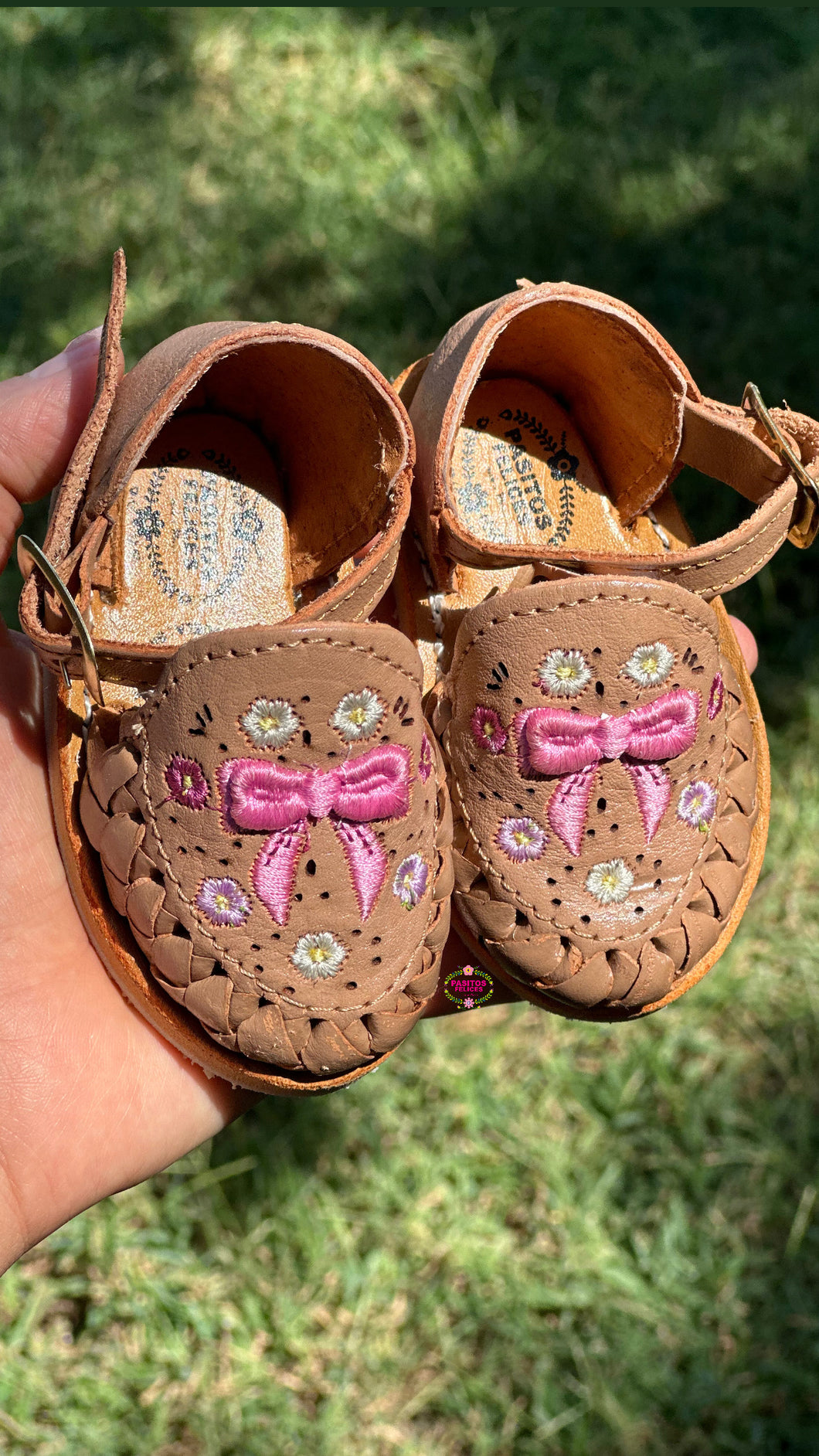 Coquette Tan Mexican Buckle Sandals