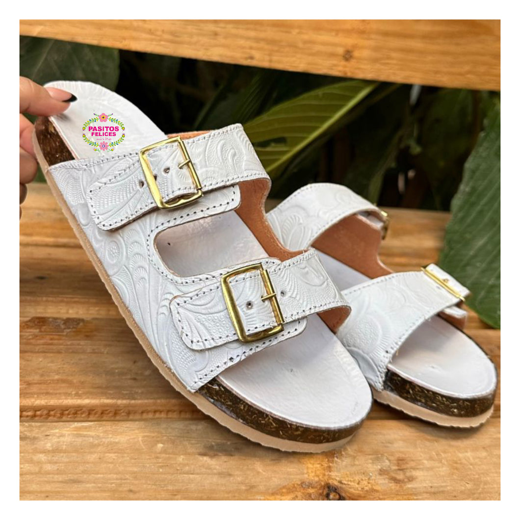 Corcho Sandals (white)- PREORDER