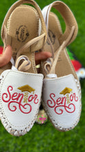 Cargar imagen en el visor de la galería, Senior 2026 - Gold and Red Leather Lace Up
