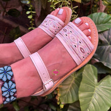 Load image into Gallery viewer, Sequin Buckle Sandals PREORDER
